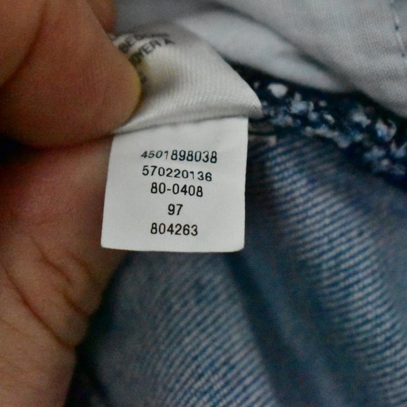 White House Black Market Jeans Womens 8 Mid Rise Girlfriend Skinny Paint Splash - Picture 10 of 10